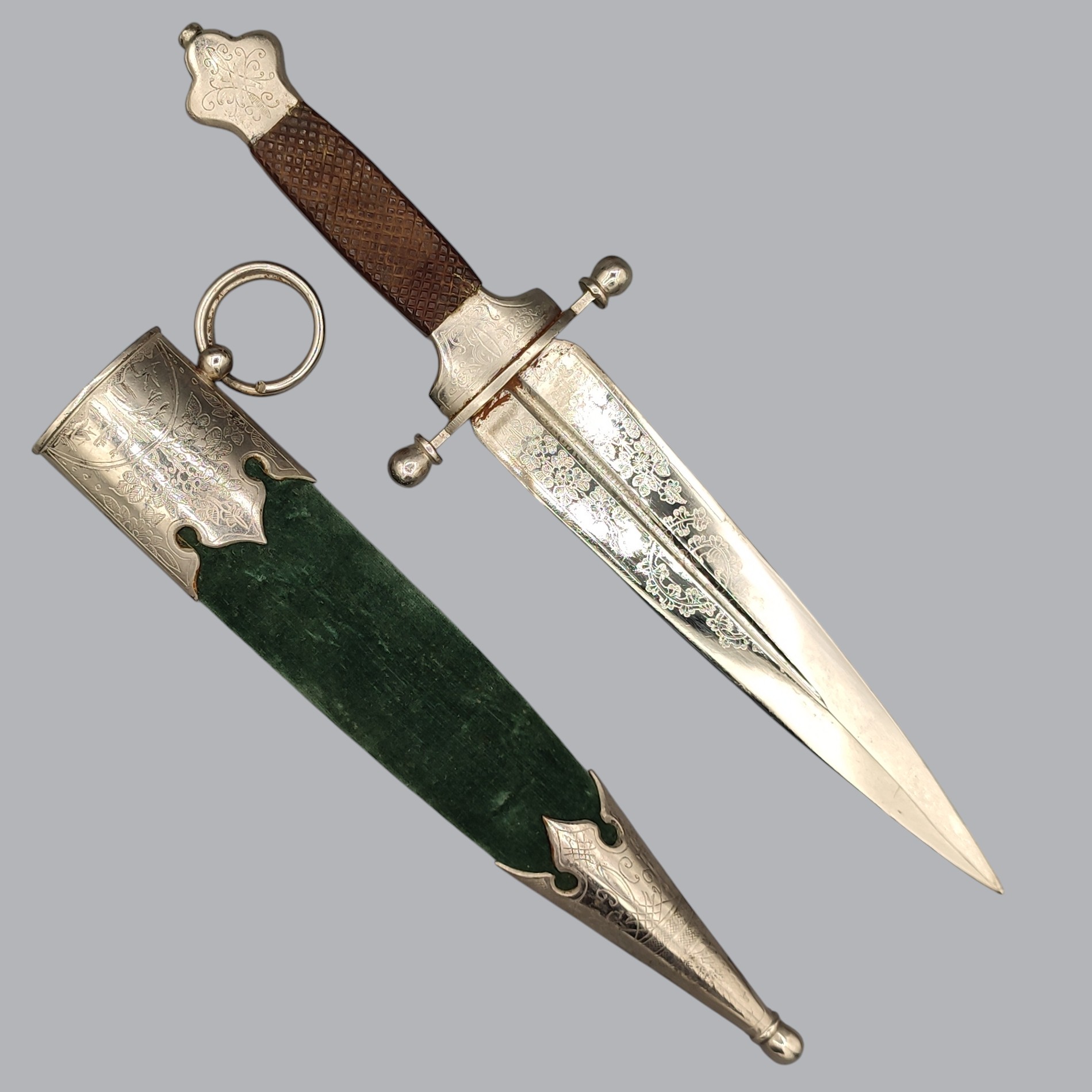 IMPERIAL RUSSIAN 1800S ZLATOUST-MADE HUNTING DAGGER