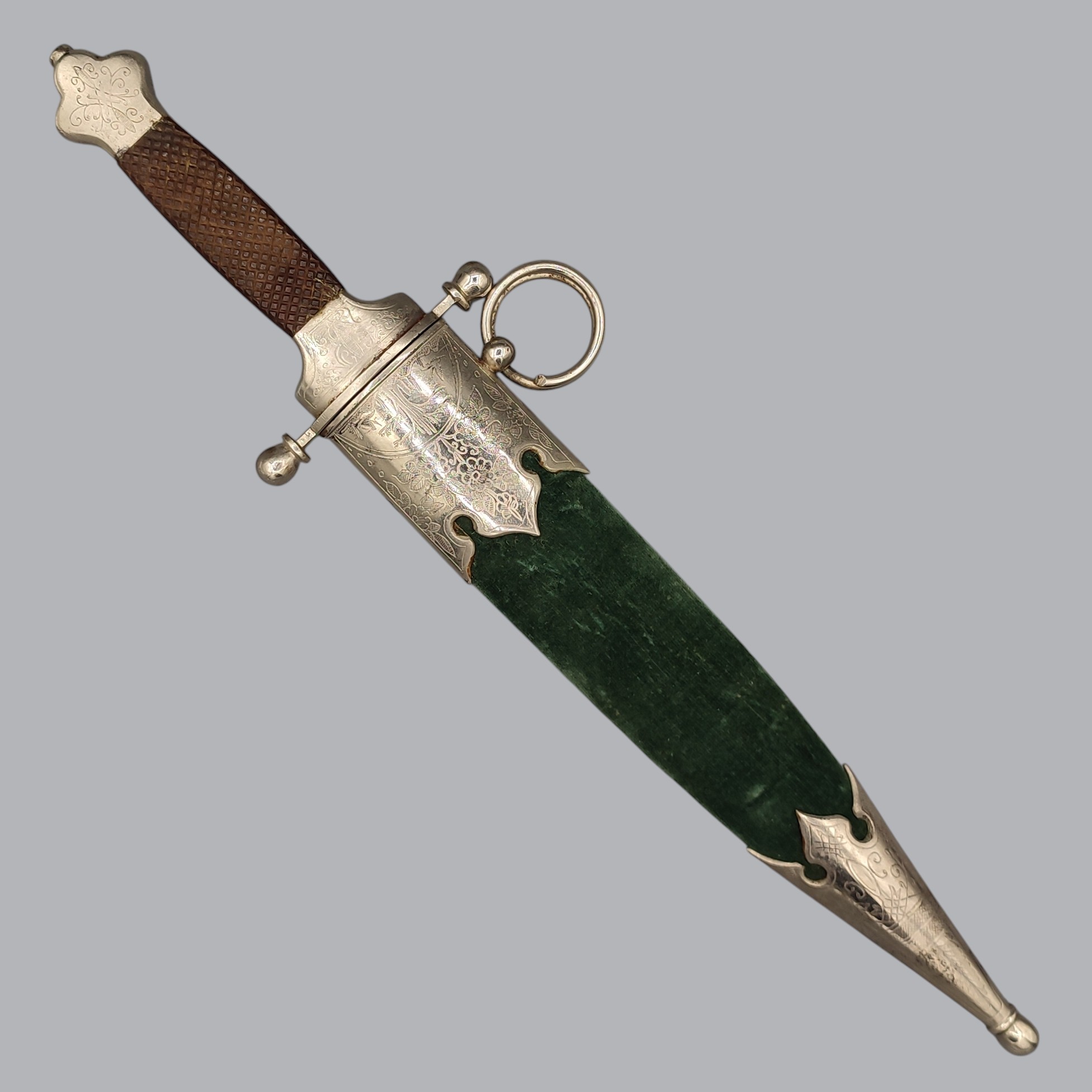 IMPERIAL RUSSIAN 1800S ZLATOUST-MADE HUNTING DAGGER