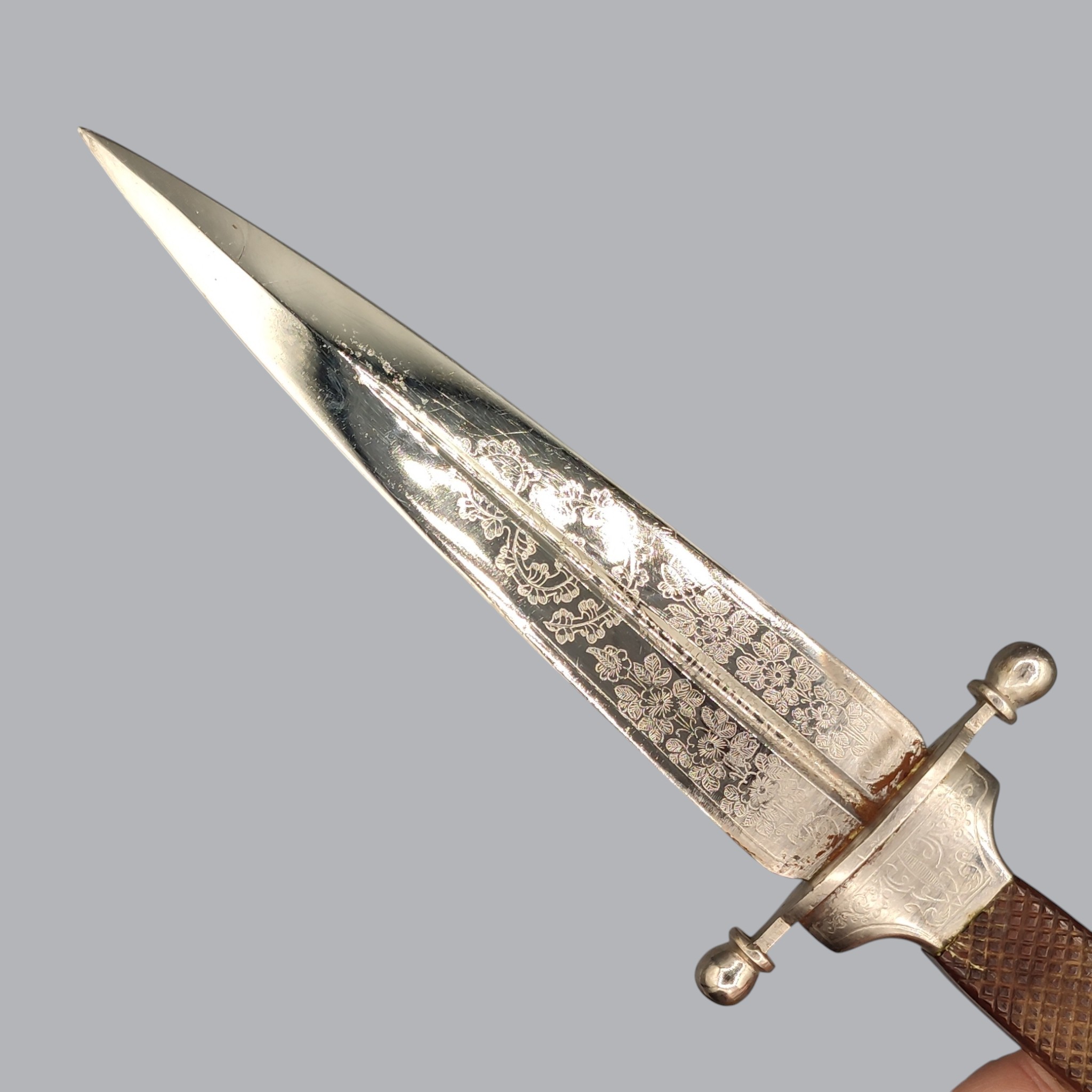 IMPERIAL RUSSIAN 1800S ZLATOUST-MADE HUNTING DAGGER