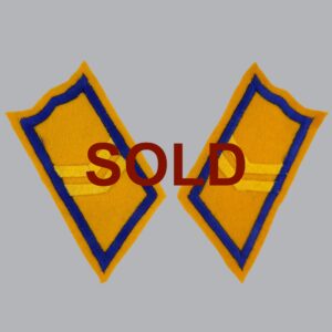 FINNISH M/1936 COLLAR TABS OF A DRAGOON CORPORAL