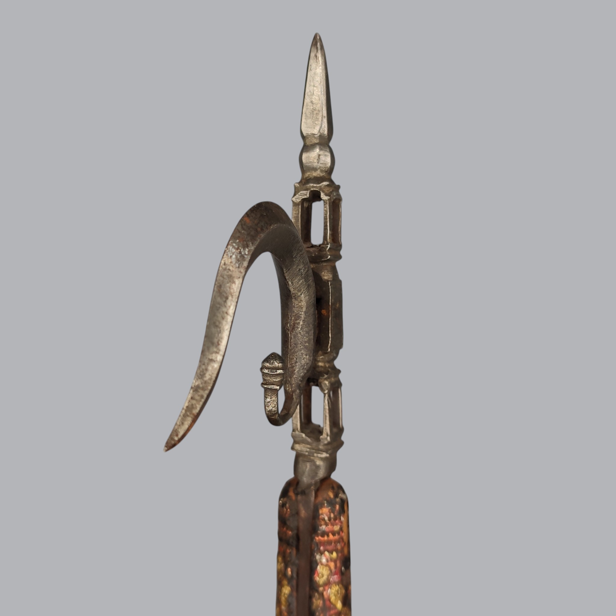 INDIAN ELEPHANT GOAD ANKUS WITH GILDED HANDLE