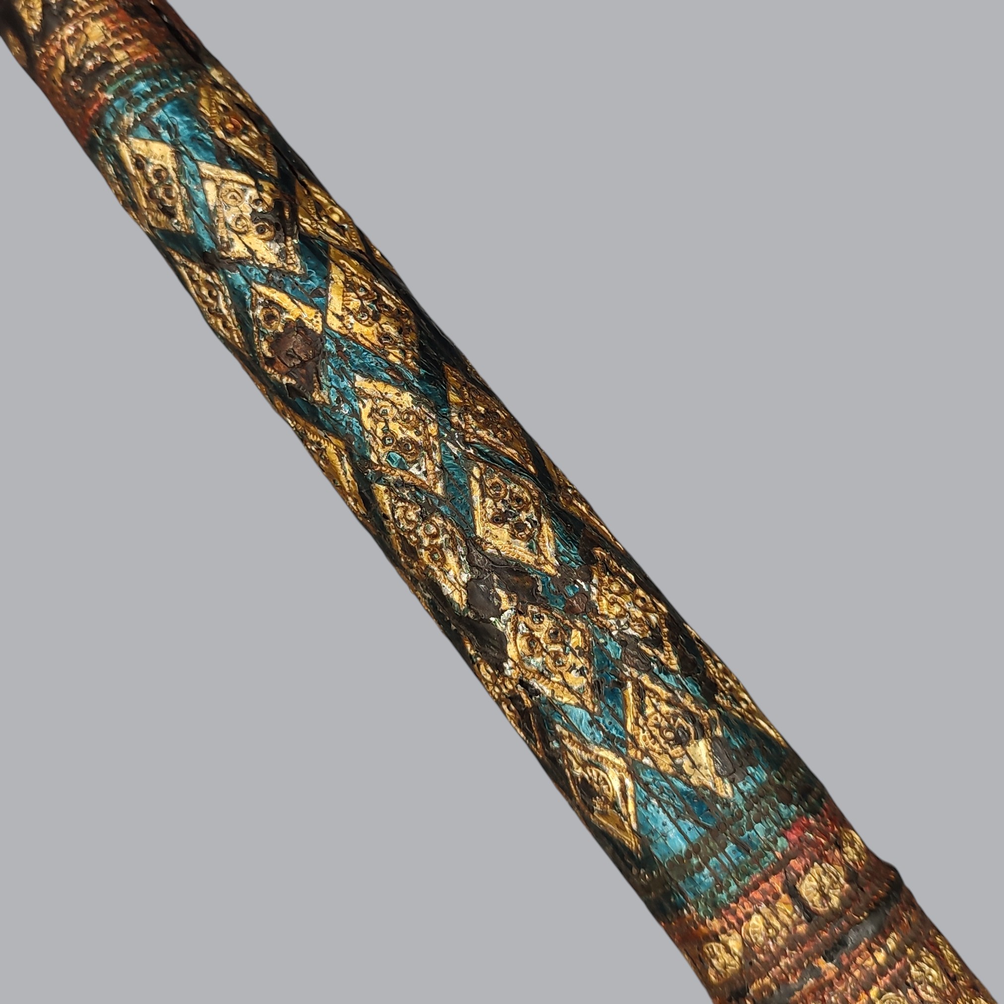 INDIAN ELEPHANT GOAD ANKUS WITH GILDED HANDLE