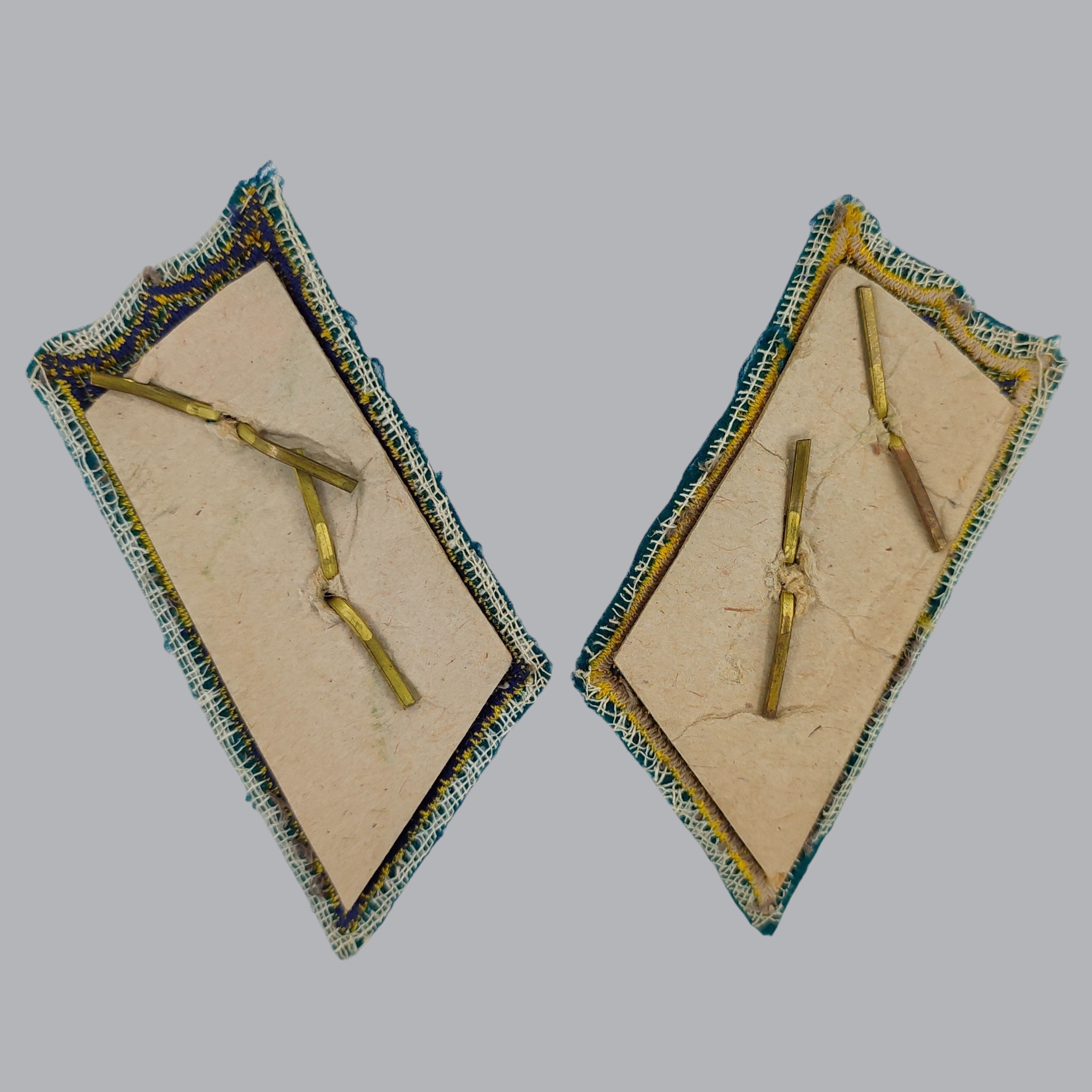 FINNISH M/1936 COLLAR TABS OF A JAEGER LIEUTENANT COLONEL