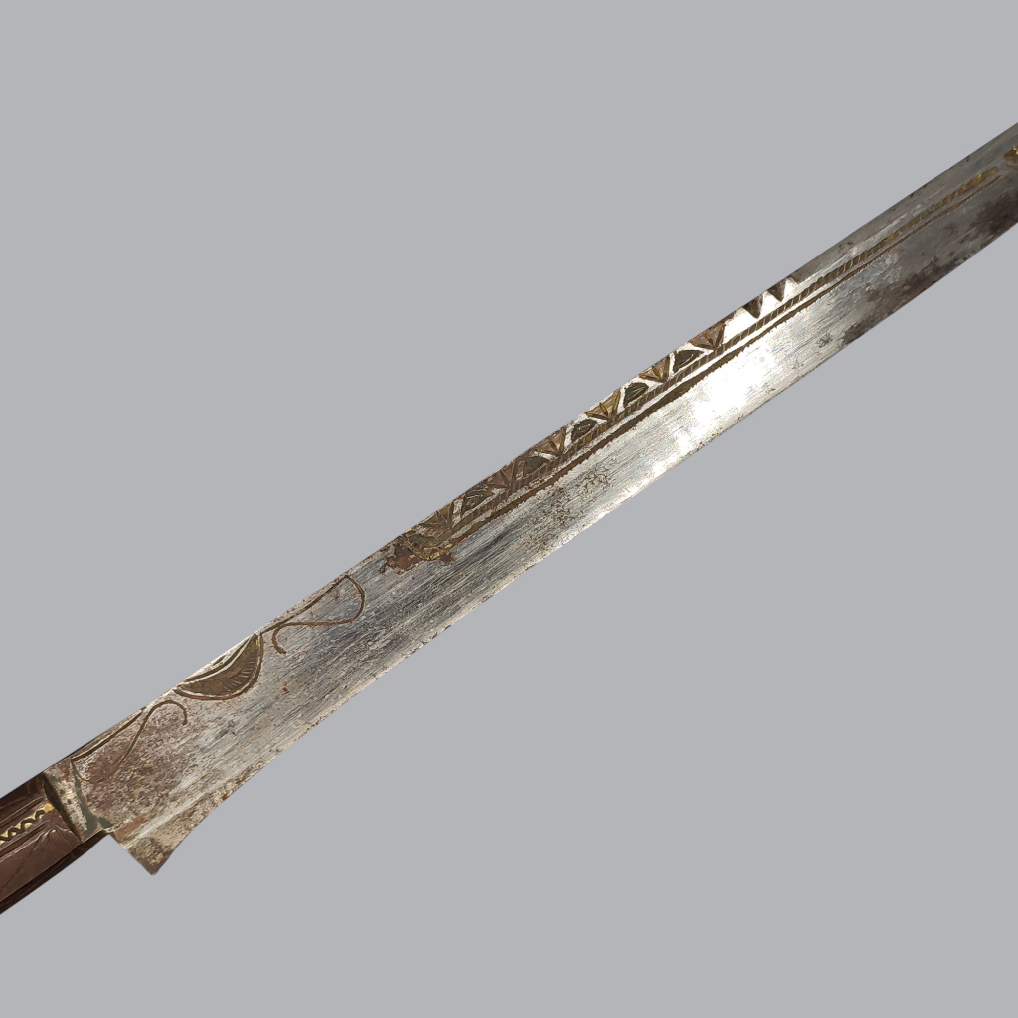 ALGERIAN OTTOMAN FLYSSA KNIFE WITH SILVER SCABBARD