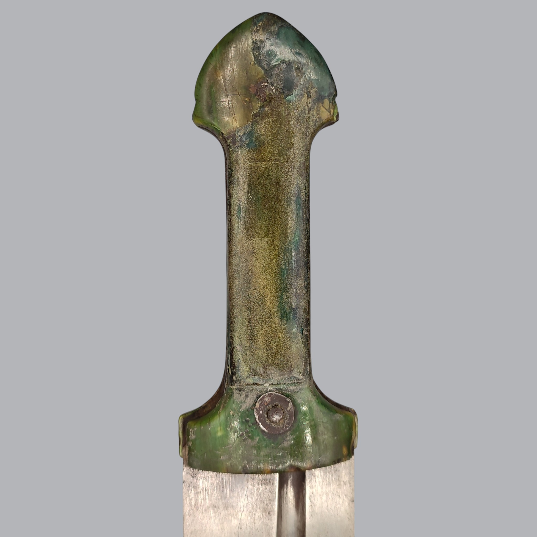 PERSIAN HORN-GRIPPED QAMA DAGGER