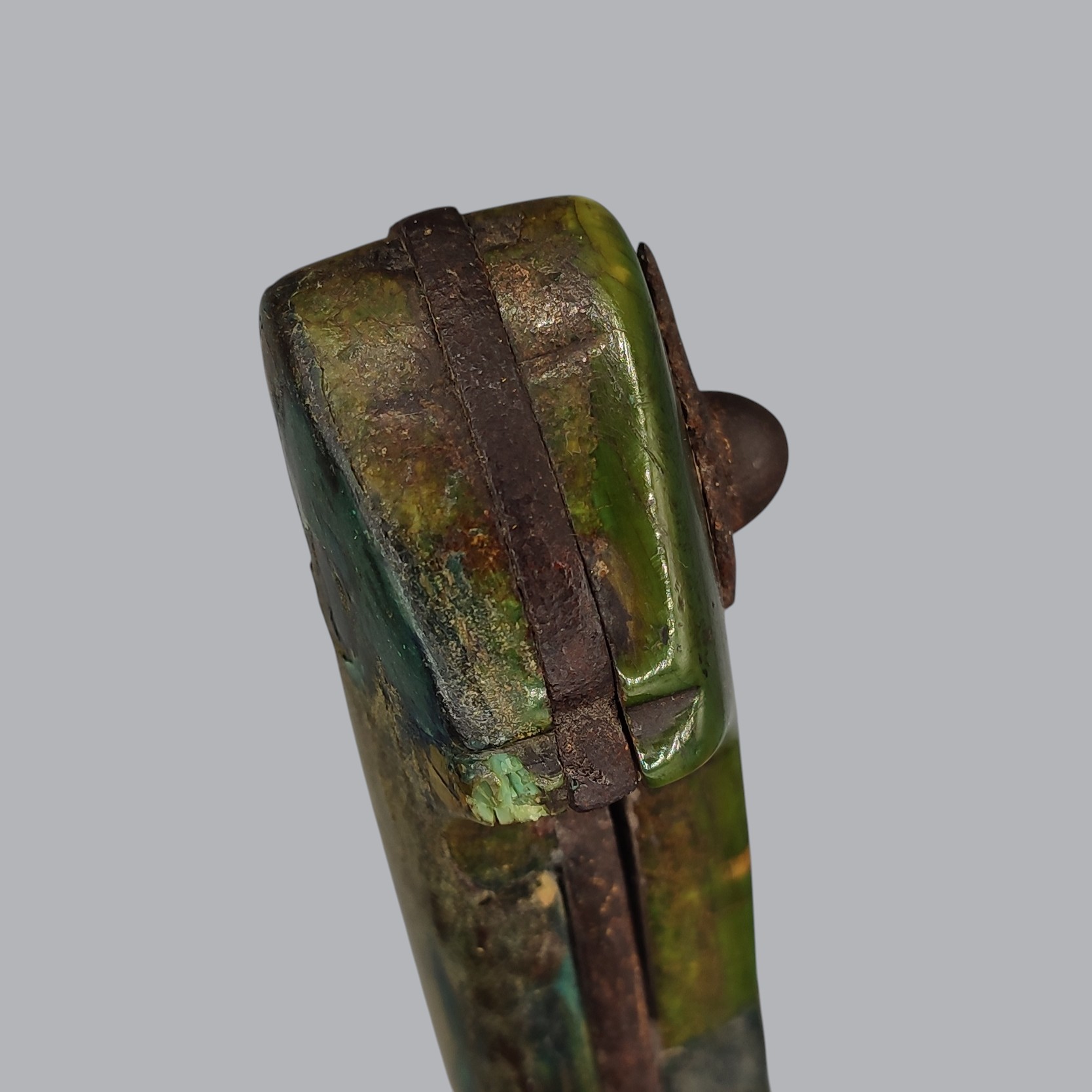 PERSIAN HORN-GRIPPED QAMA DAGGER