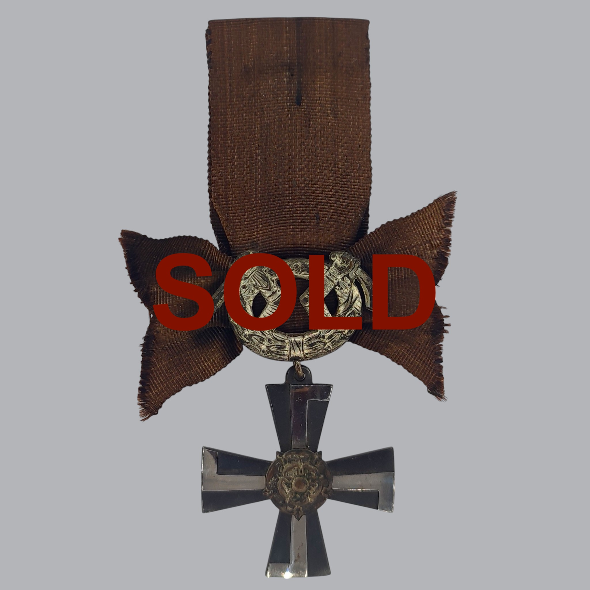 FINNISH WWII CROSS OF LIBERTY 4TH CLASS 1941 MOURNING CROSS