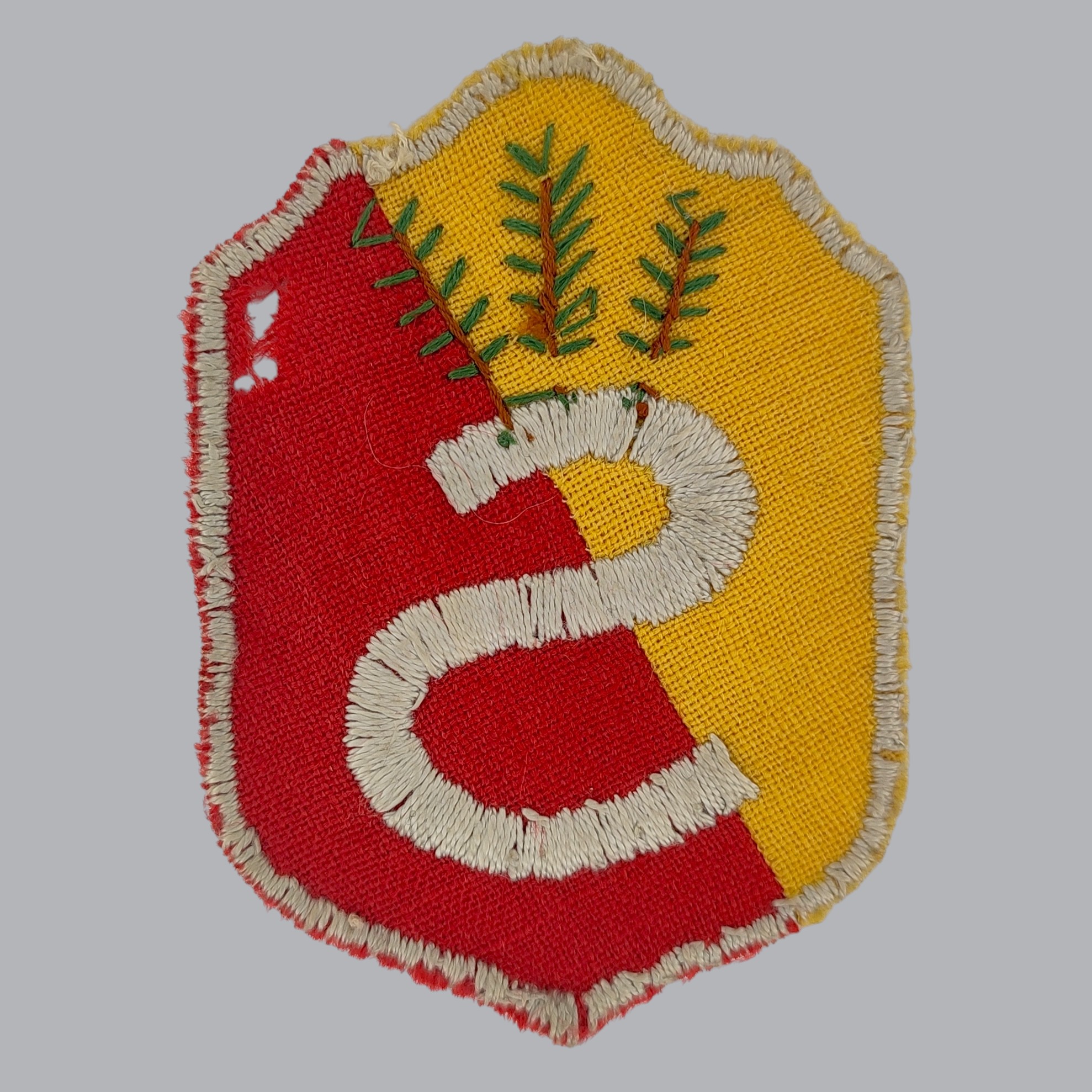 FINNISH WWII CIVIL GUARD SLEEVE BADGE OF THE WASA DISTRICT