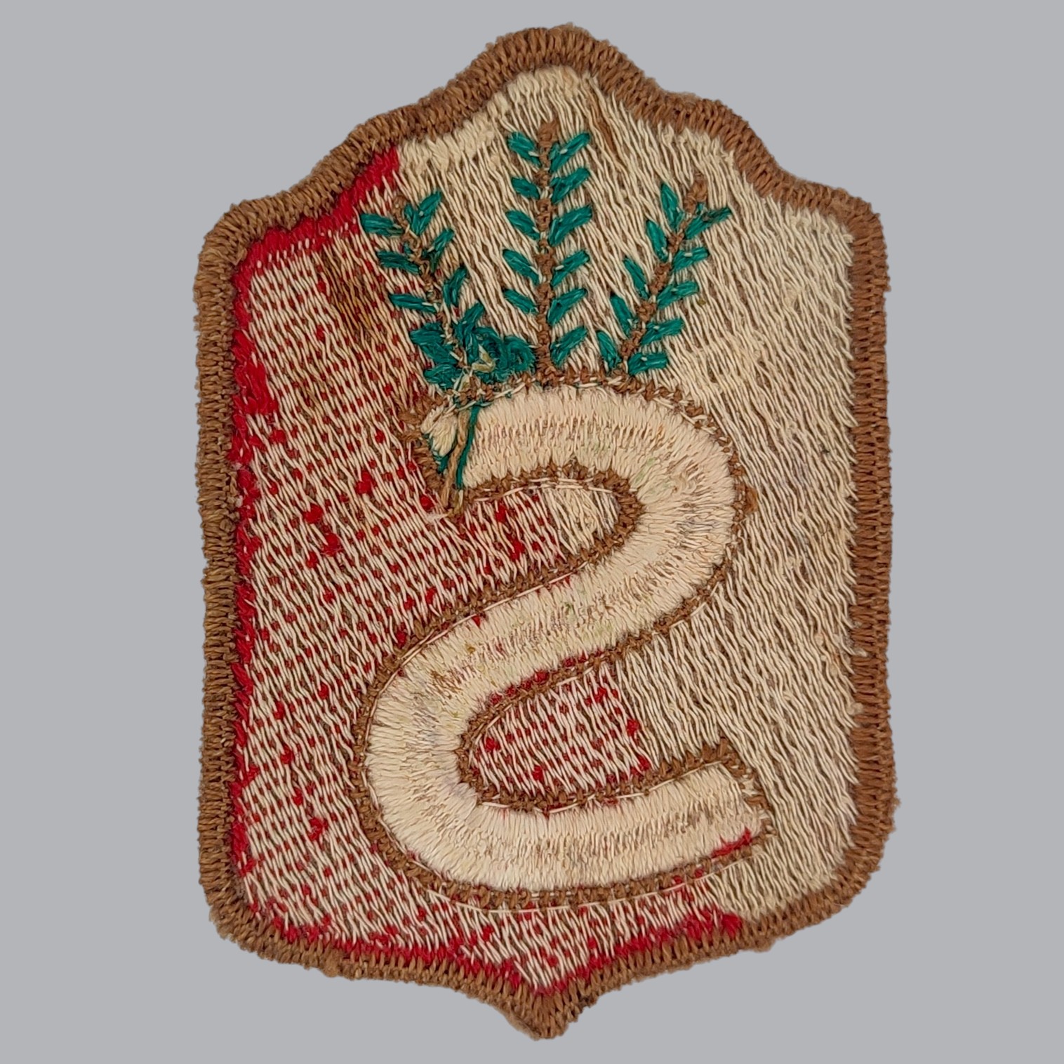 FINNISH WWII CIVIL GUARD SLEEVE BADGE OF THE HÄME DISTRICT