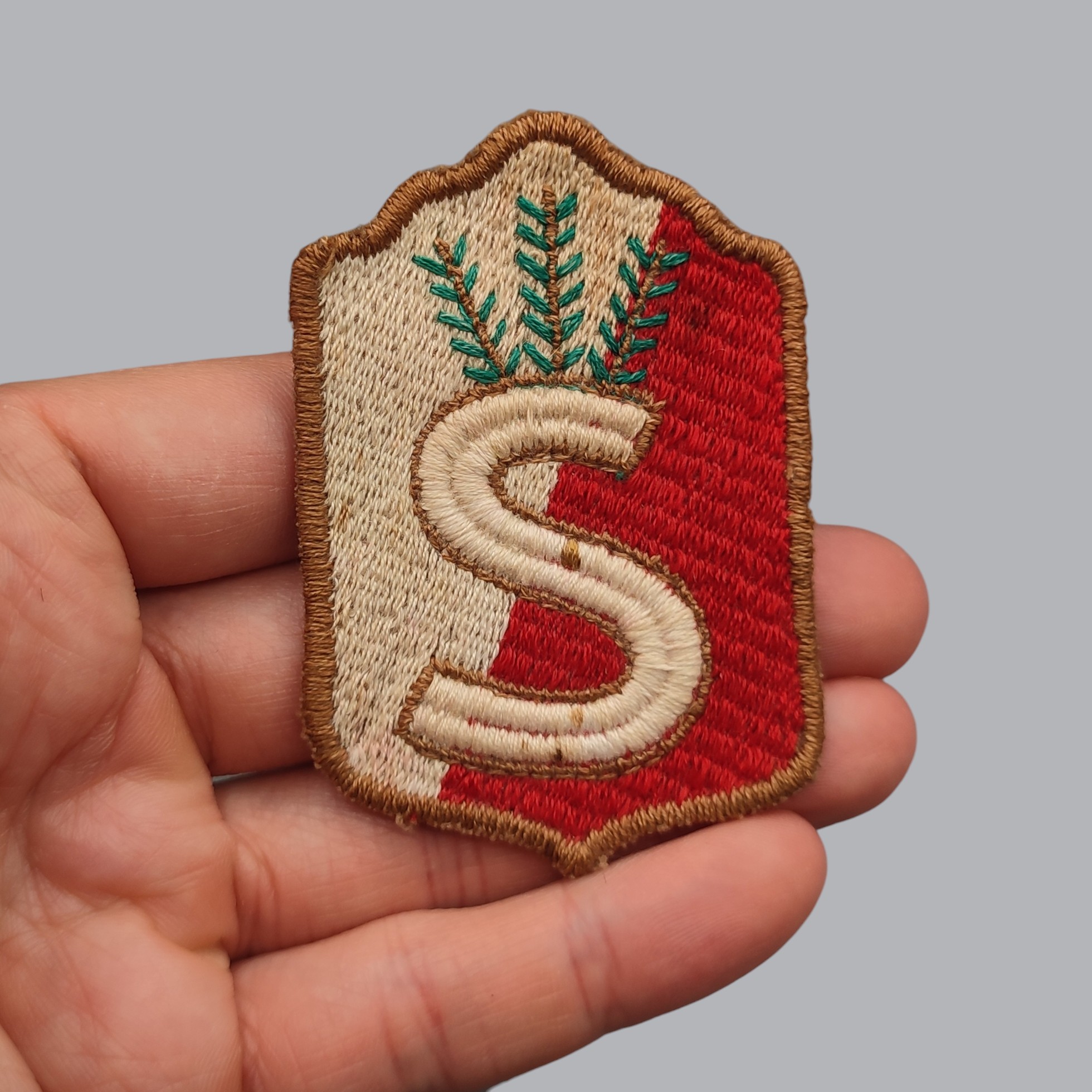 FINNISH WWII CIVIL GUARD SLEEVE BADGE OF THE HÄME DISTRICT
