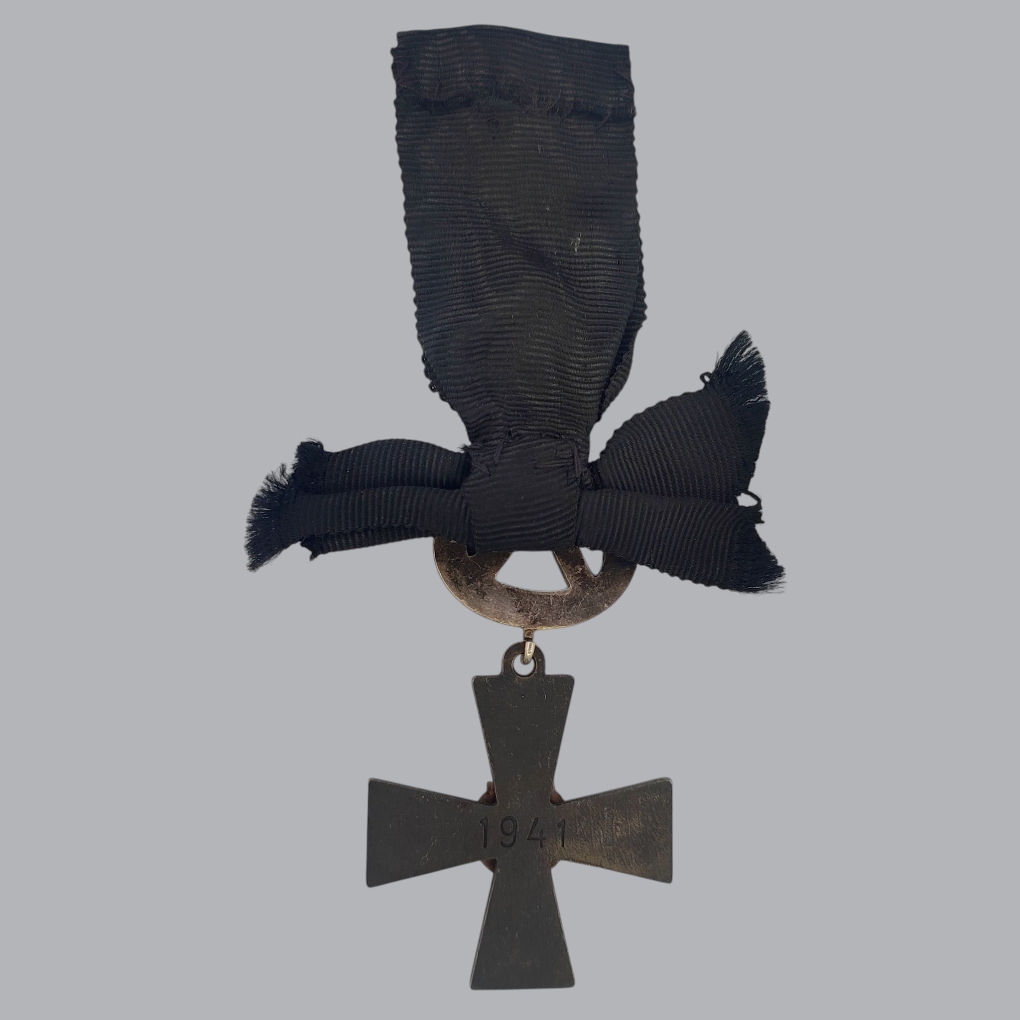 FINNISH WWII CROSS OF LIBERTY 4TH CLASS 1941 MOURNING CROSS