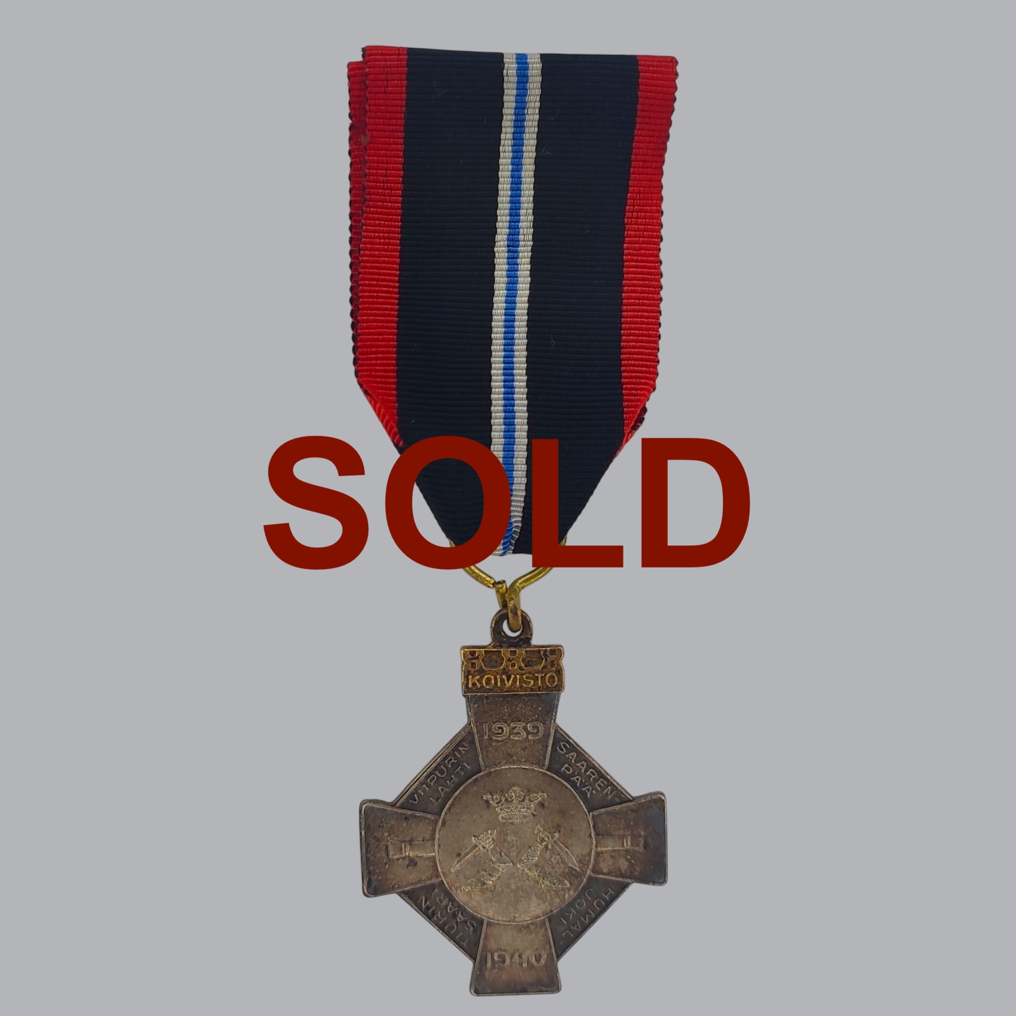 FINNISH WWII COMMEMORATIVE CROSS OF THE KOIVISTO CAMPAIGN